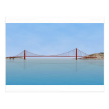 Golden gate bridge: Modell 3D: Postkarten