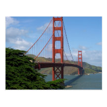 Golden gate bridge postkarten