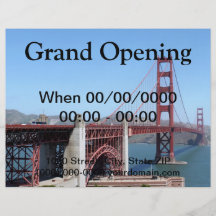 Golden Gate Flyerdruck