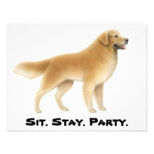 Golden retriever-Einladung