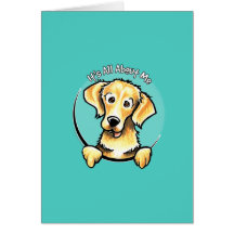 Golden retriever IAAM Grußkarte