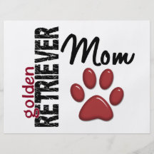 Golden retriever-Mamma 2 Bedruckte Flyer