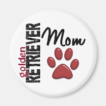 Golden retriever-Mamma 2 Magnete