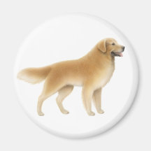 Golden retriever-runder Magnet Kühlschrankmagnete