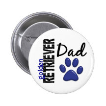 Golden retriever-Vati 2 Anstecknadel