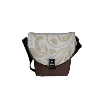 Golden, White ,Brown Rickshaw Mini Messenger Bag