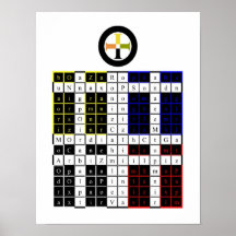 Goldene Dämmerung Enochian Erdtablette/-Wachturm Posterdrucke
