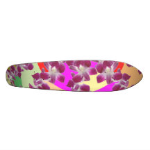 Goldene Dusche ORCHIDEE Show Personalisiertes Skateboard
