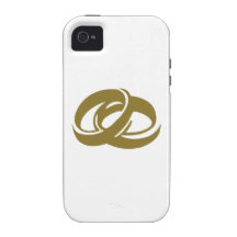 Goldene Eheringe Case-Mate iPhone 4 Hülle