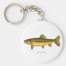 Goldene Forelle Keychain Schlüsselanhänger