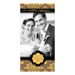 Goldene Foto-Karte des Damast-TY Photokarten
