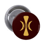 Goldene Hand von Eris Anstecknadelbuttons