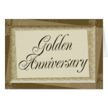 Goldene Jahrestags-Einladungs-Karten
