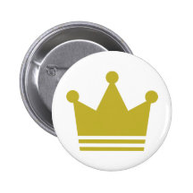 goldene Partykronenikone Button