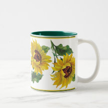 Goldene Sonnenblume Kaffeehaferl