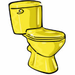 Goldene Toiletten-Skulptur-Verzierung Photo Skulpturen
