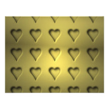 Goldene Valentinsgruß-Herzen Individuelle Ankündigungskarte