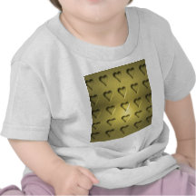 Goldene Valentinsgruß-Herzen Shirt