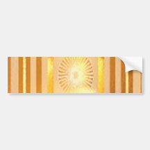 Goldene warme Energie Autosticker