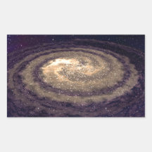 Goldene wirbelnde Galaxie Aufkleber