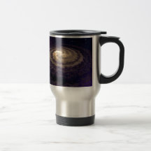 Goldene wirbelnde Galaxie Kaffee Tassen