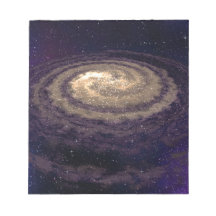 Goldene wirbelnde Galaxie Kladde