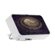 Goldene wirbelnde Galaxie Mp3 Speaker