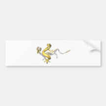 Goldener Doppeldrache Auto Aufkleber
