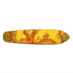 Goldener Drache Bedruckte Skateboarddecks