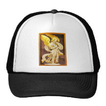Goldener Engel Trucker Mütze