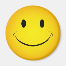 Goldener gelber Smiley-Magnet