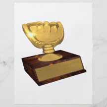 Goldener Handschuh-Preis Flyerdesign