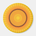 Goldener Kaleidoskop-Magnet Magnete