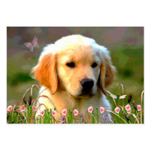 Goldener Labrador Welpe Austins Visitenkarten Vorlage