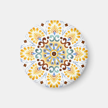 Goldener Mandala-Magnet Magnets