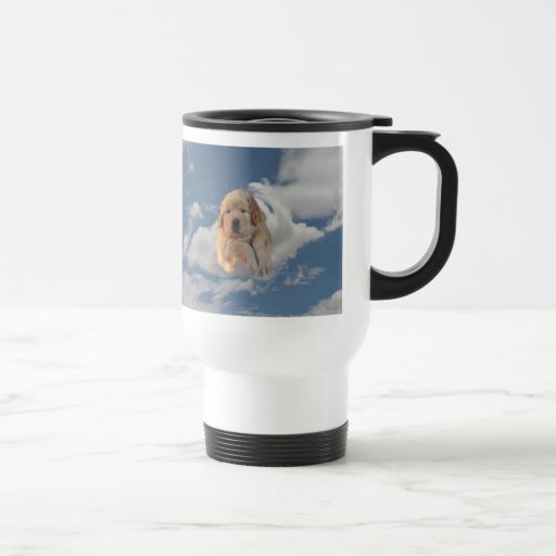 Goldener Retriever-himmlischer Welpen-Reise-Becher Kaffee Tassen