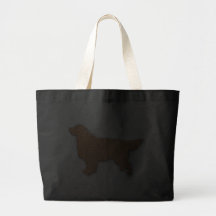 Goldener Retriever-Silhouette in Brown Taschen