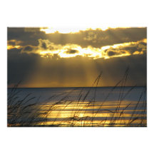 Goldener Sonnenuntergang Personalisierte Einladungen