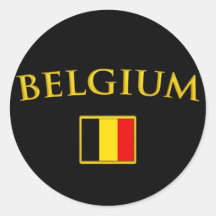 Goldenes Belgien Aufkleber