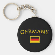 Goldenes Deutschland Schlüsselanhänger