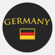Goldenes Deutschland Sticker