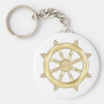 Goldenes Dharmacakra Schlüsselband