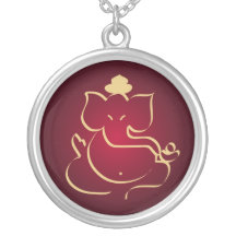 Goldenes Ganesha - Halskette