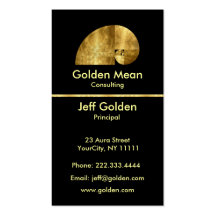 Goldenes gemeines visitenkarten