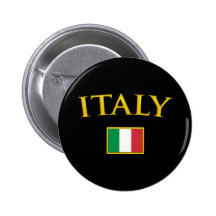 Goldenes Italien Anstecknadelbutton