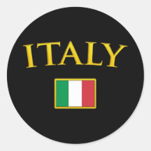 Goldenes Italien Sticker