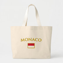 Goldenes Monaco Leinentasche