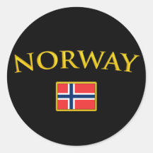 Goldenes Norwegen Stickers
