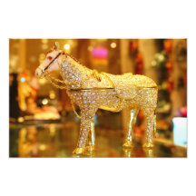goldenes Pferd Kunstphotos
