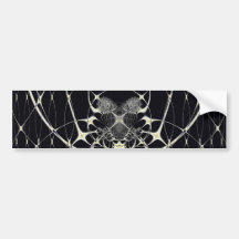 Goldenes Spiderweb Auto Aufkleber